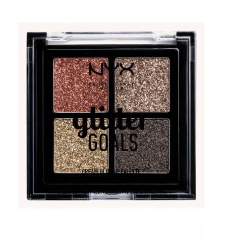 NYX Glitter Goals Cream Glitter Palette 4 x 1g Galatica 02